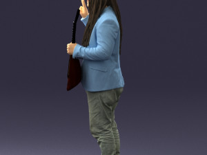 man with balalaika 0284 3d print ready Modello di stampa 3D