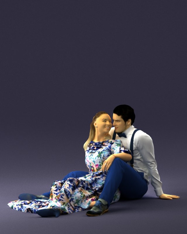 couple 0242 Modelo 3D .c4d .max .obj .3ds .fbx .stl .blend 