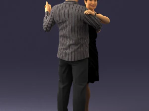 dance couple 0281 3D Model