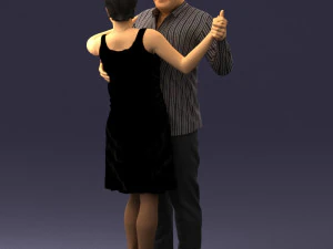 dance couple 0281 3D Model