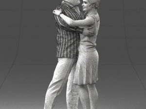 dance couple 0281 3D Model