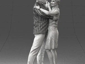 dance couple 0281 3D Model