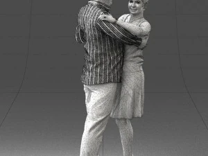 dance couple 0281 3D Model
