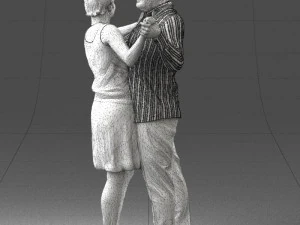 dance couple 0281 3D Model