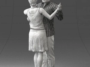 dance couple 0281 3D Model