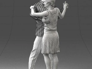dance couple 0281 3D Model