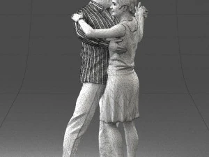 dance couple 0281 3D Model
