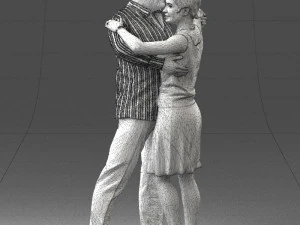 dance couple 0281 3D Model