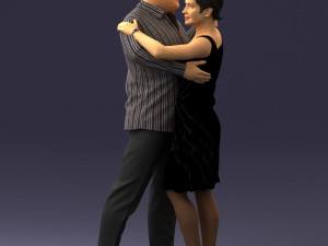 dance couple 0281 3d print ready 3D प्रिंट मॉडल