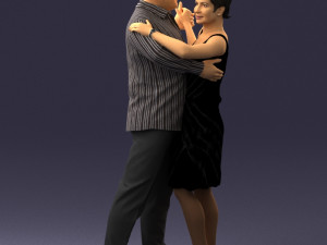 dance couple 0281 3d print ready 3D प्रिंट मॉडल