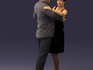 dance couple 0281 3d print ready 3D प्रिंट मॉडल