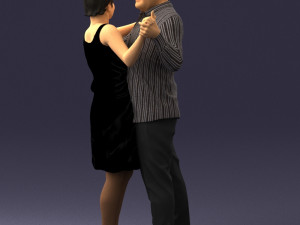 dance couple 0281 3d print ready 3D प्रिंट मॉडल