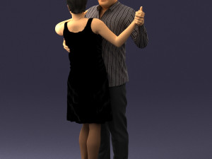 dance couple 0281 3d print ready 3D प्रिंट मॉडल