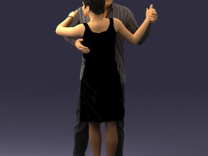 dance couple 0281 3d print ready 3D प्रिंट मॉडल