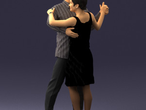 dance couple 0281 3d print ready 3D प्रिंट मॉडल