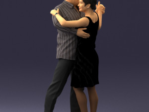 dance couple 0281 3d print ready 3D प्रिंट मॉडल