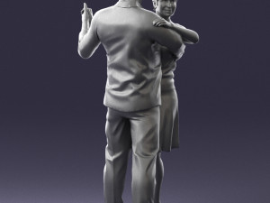 dance couple 0281 3d print ready 3D प्रिंट मॉडल