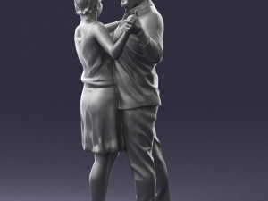 dance couple 0281 3d print ready 3D प्रिंट मॉडल