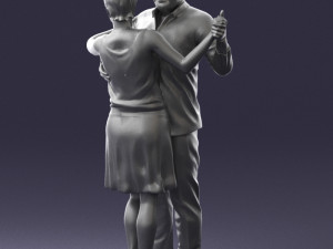 dance couple 0281 3d print ready 3D प्रिंट मॉडल