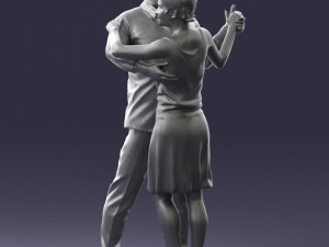 dance couple 0281 3d print ready 3D प्रिंट मॉडल
