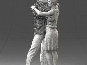 dance couple 0281 3d print ready 3D प्रिंट मॉडल