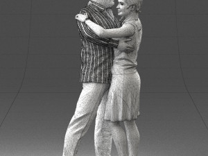 dance couple 0281 3d print ready 3D प्रिंट मॉडल