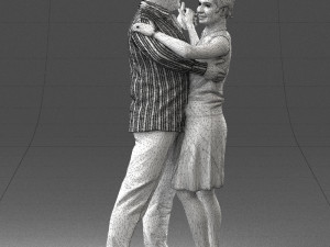 dance couple 0281 3d print ready 3D प्रिंट मॉडल