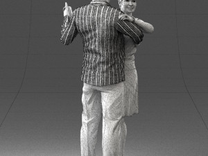 dance couple 0281 3d print ready 3D प्रिंट मॉडल