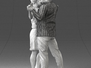 dance couple 0281 3d print ready 3D प्रिंट मॉडल