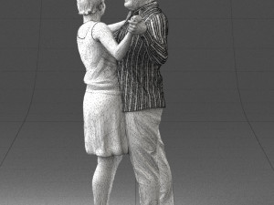 dance couple 0281 3d print ready 3D प्रिंट मॉडल