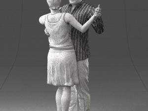 dance couple 0281 3d print ready 3D प्रिंट मॉडल