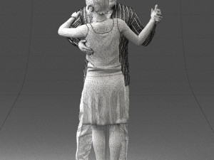 dance couple 0281 3d print ready 3D प्रिंट मॉडल