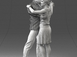 dance couple 0281 3d print ready 3D प्रिंट मॉडल