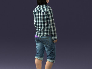 woman in pose 0266 3D 모델