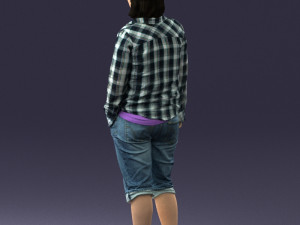 woman in pose 0266 3D 모델