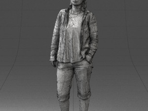 woman in pose 0266 3D 모델