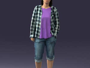 woman in pose 0266 3d print ready Modèles 3D en vedette