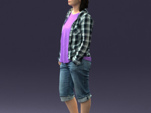 woman in pose 0266 3d print ready Modèles 3D en vedette