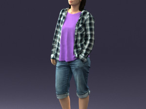 woman in pose 0266 3d print ready Modèles 3D en vedette