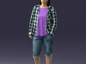 woman in pose 0266 3d print ready Modèles 3D en vedette