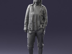 woman in pose 0266 3d print ready Modèles 3D en vedette