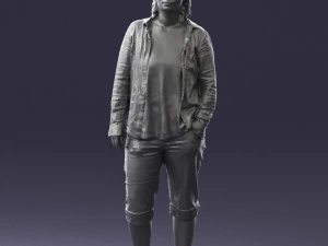 woman in pose 0266 3d print ready 3D Print Model