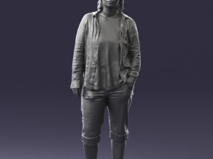 woman in pose 0266 3d print ready Modèles 3D en vedette
