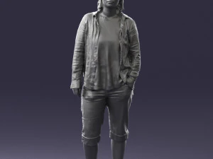 woman in pose 0266 3d print ready 3D Print Model