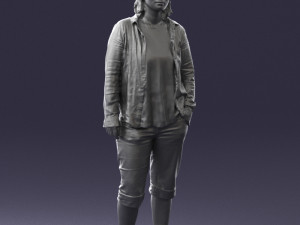 woman in pose 0266 3d print ready Modèles 3D en vedette