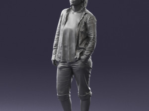 woman in pose 0266 3d print ready Modèles 3D en vedette