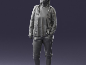 woman in pose 0266 3d print ready Modèles 3D en vedette