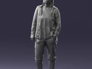 woman in pose 0266 3d print ready 3D Print Model