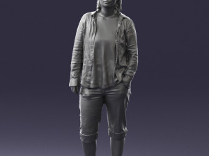 woman in pose 0266 3d print ready Modèles 3D en vedette