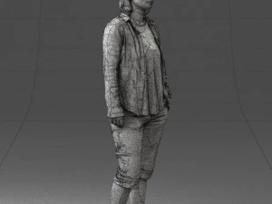 woman in pose 0266 3d print ready 3D Print Model